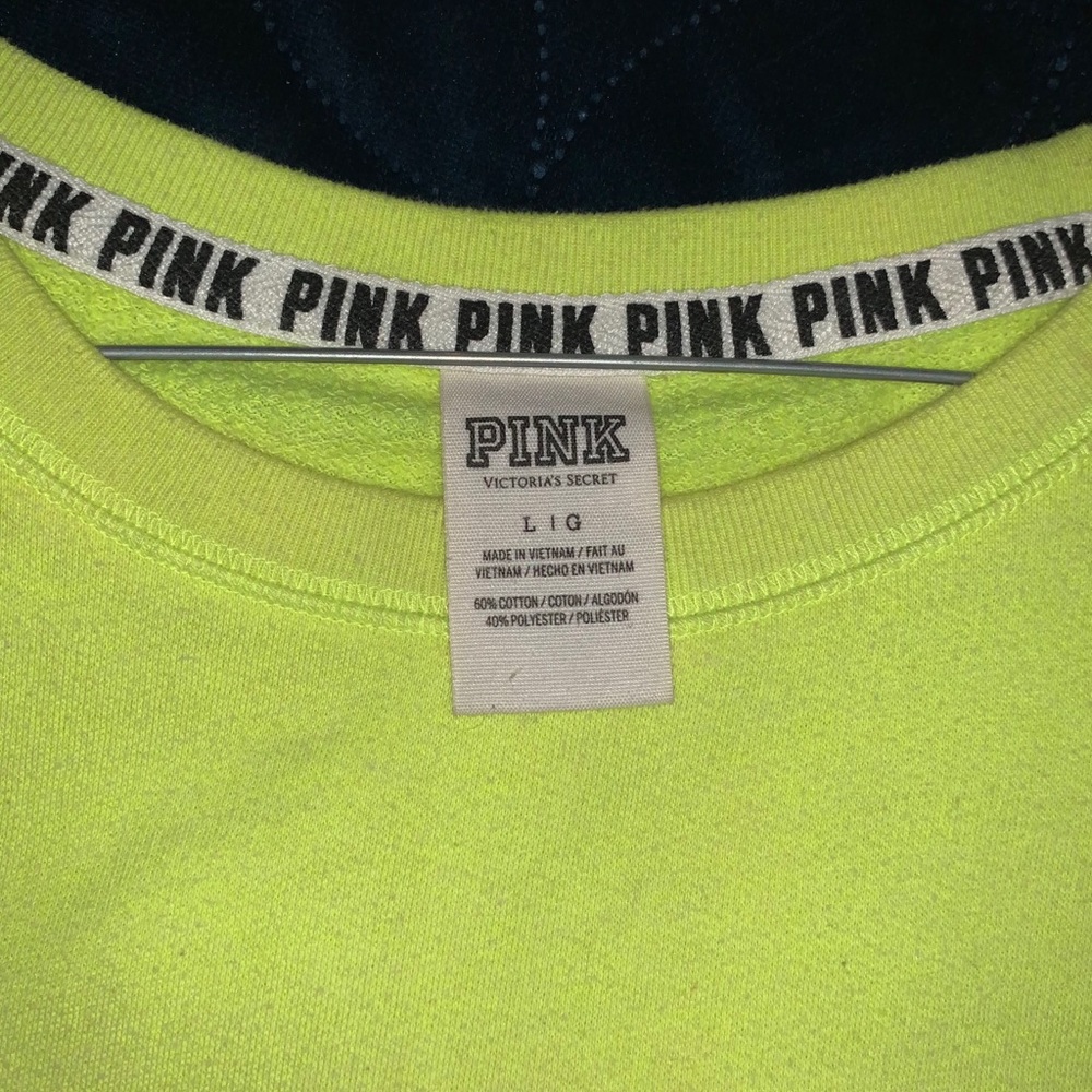 REFLECTIVE PINK VS sweater.